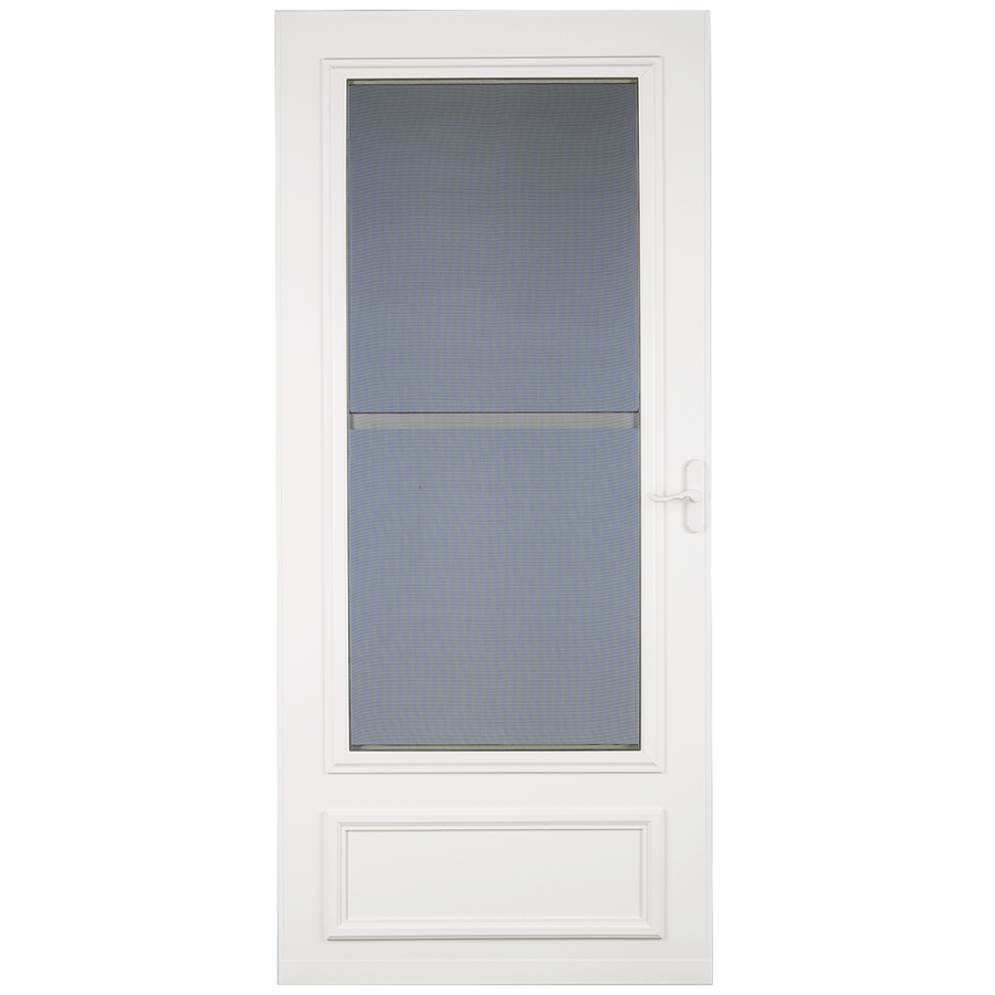 271 TT Larson Life Core Mid View Wood Core Storm Door White